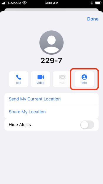 Blocking text messages on your iPhone