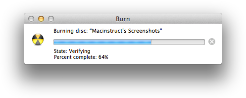 Burning data CDs and DVDs on your Mac