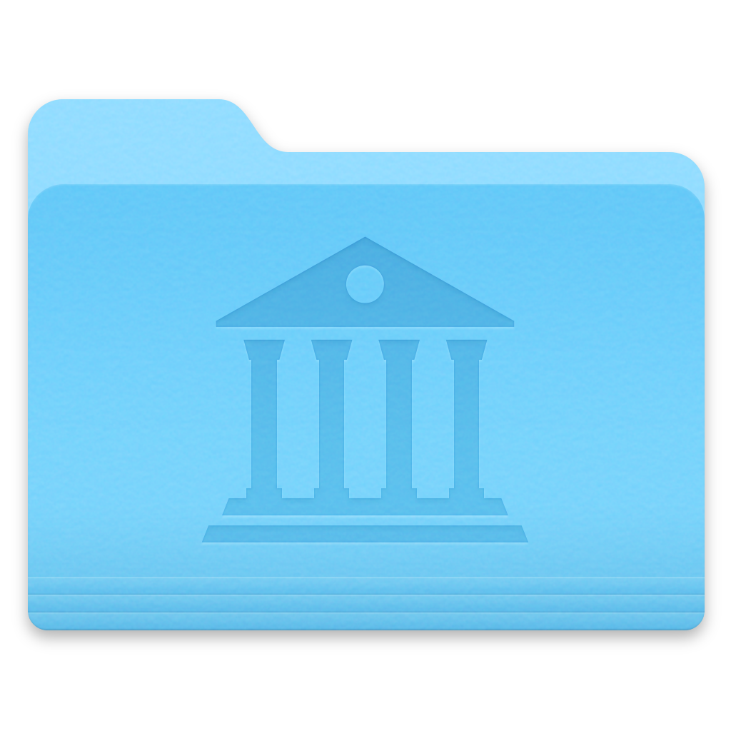 The Mac Library folder icon