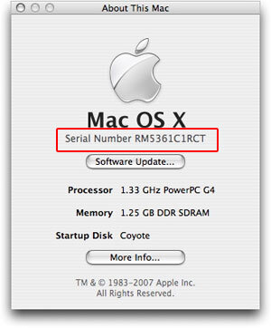 Find your Mac&rsquo;s serial number