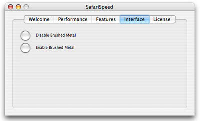 The SafariSpeed application