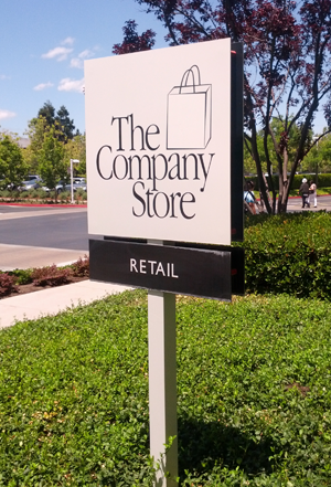 Apple&rsquo;s Company Store sign