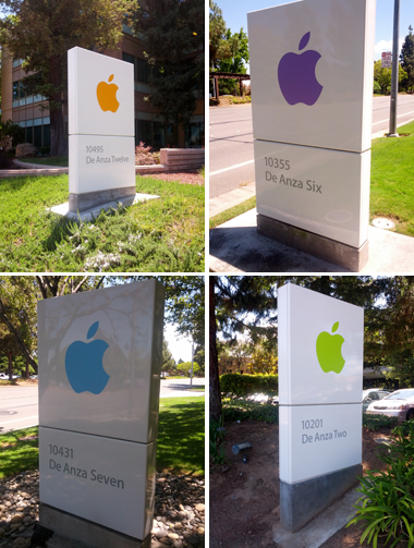 Apple office signs
