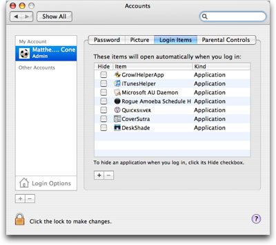 Automatically opening applications on your Mac