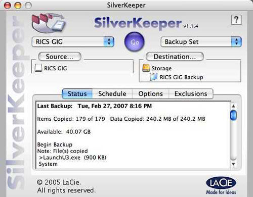 SilverKeeper application for Mac