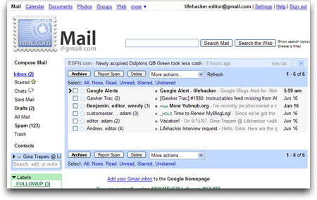 Better Gmail extension for Mac