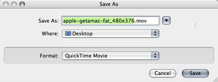Converting QuickTime movies on a Mac