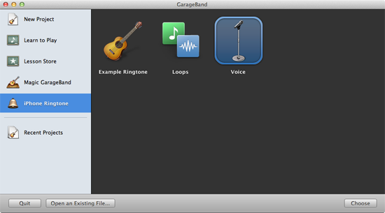 Creating an iPhone ringtone in GarageBand