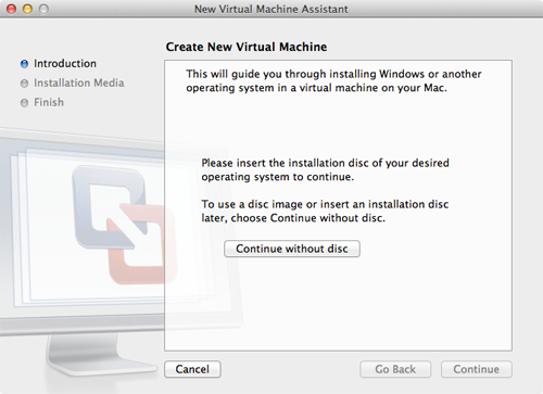 create vm on mac