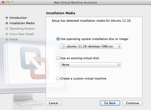 Install Ubuntu on a Mac using VMware Fusion