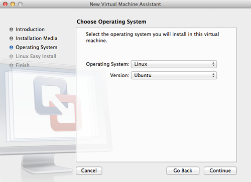 Install Ubuntu on a Mac using VMware Fusion