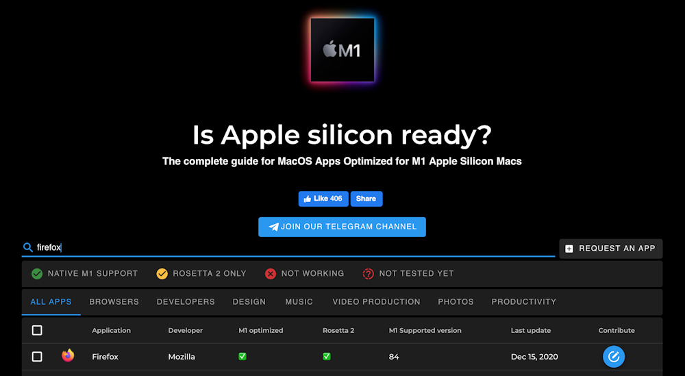 Apple M1 processor