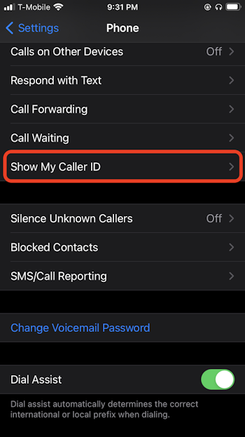 Block and hide caller ID on iPhone