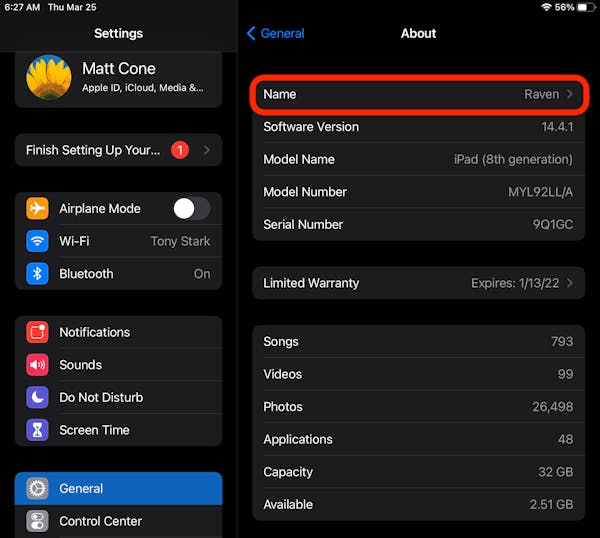 How To Change The Name Of Your IPad Macinstruct how-to-change-the-name-of-your-ipad-macinstruct