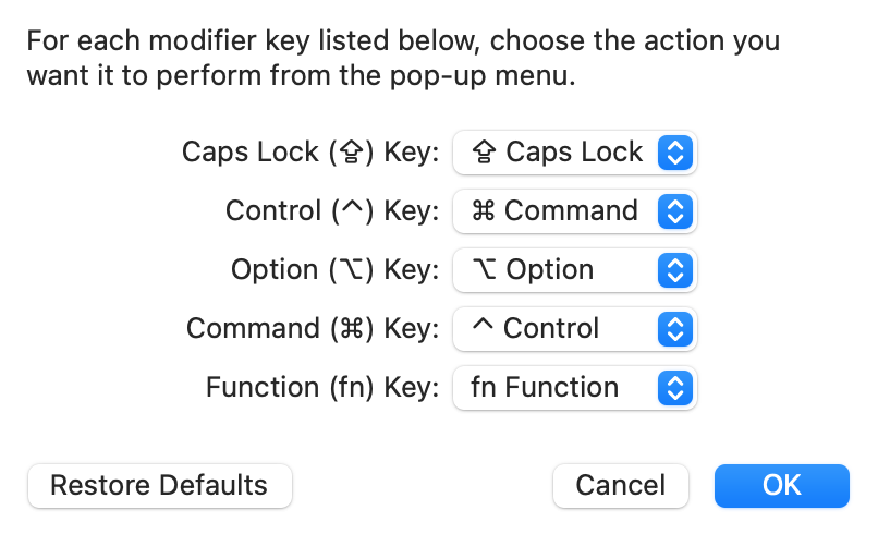 How to Switch the Control and Command Keys Macinstruct