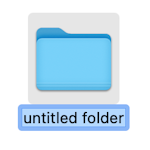 Make a folder on a Mac