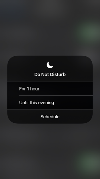 Turn on Do Not Disturb on iPhone