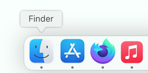 Switching to the Finder