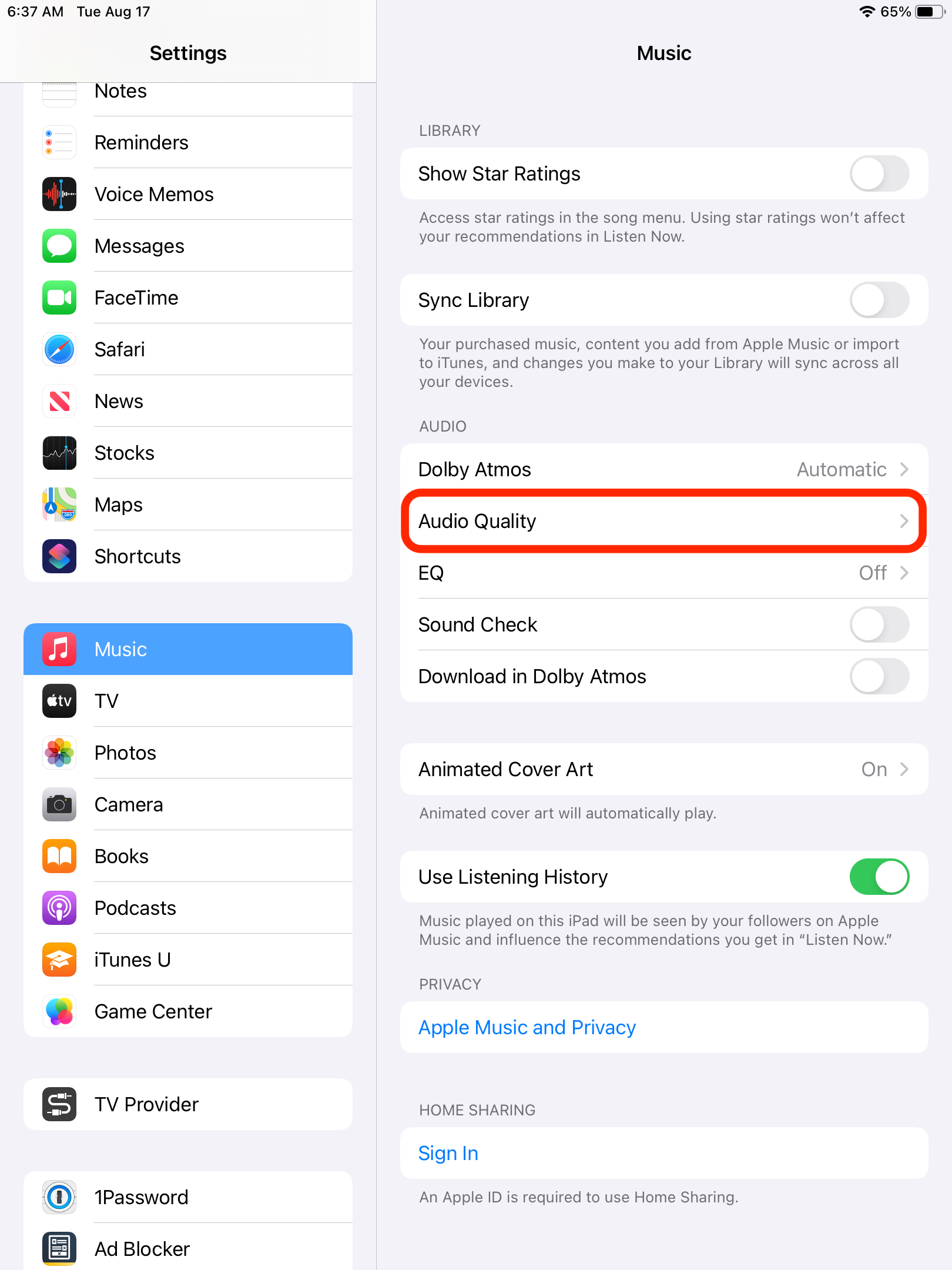 How to Enable Lossless Audio on Your iPad Macinstruct