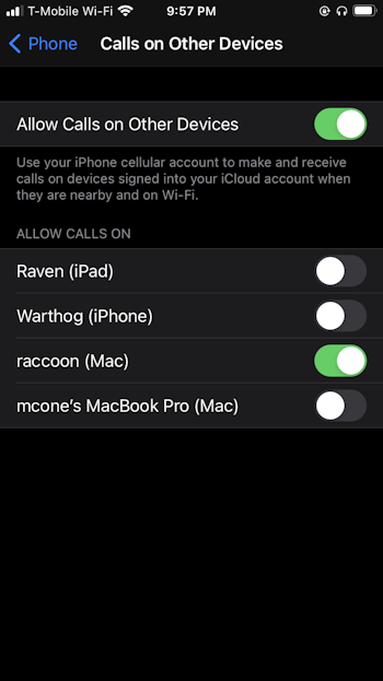 Enable calling on Mac