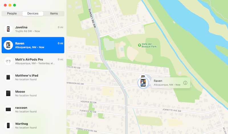 Find My iPad location on a map