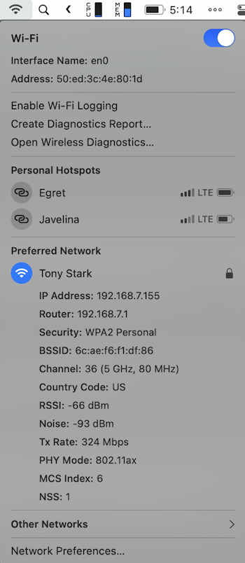 Accessing hidden Mac network tools