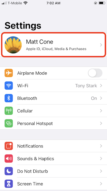 Sync Contacts using iCloud