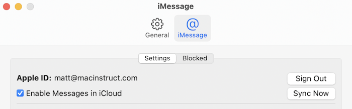 Sync iMessages using iCloud