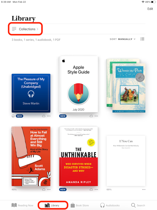 Books on iPad and iPhone