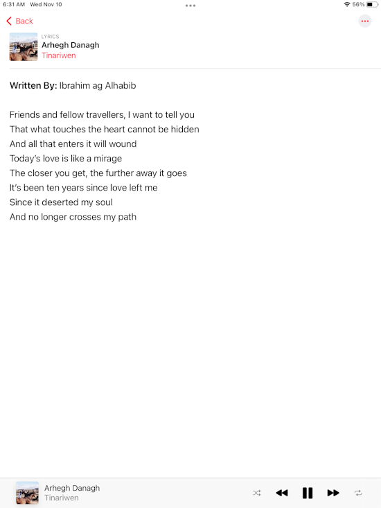 View lyrics in Apple Music on iPad