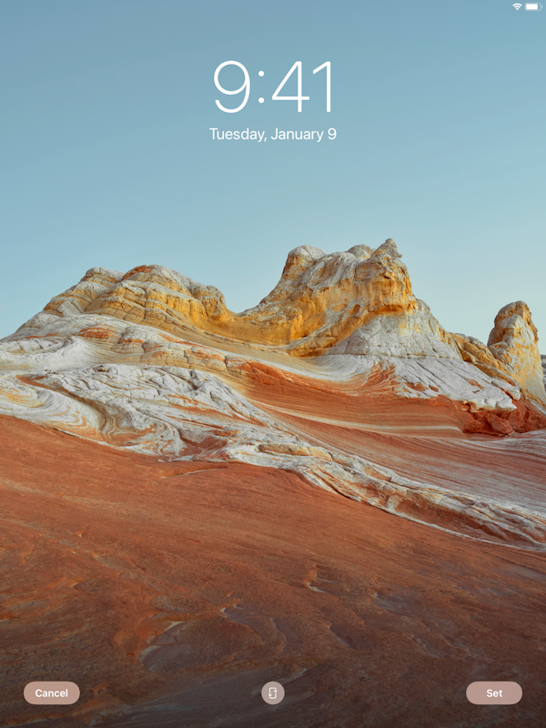 how to make your wallpaper change when you tap it on ipad
