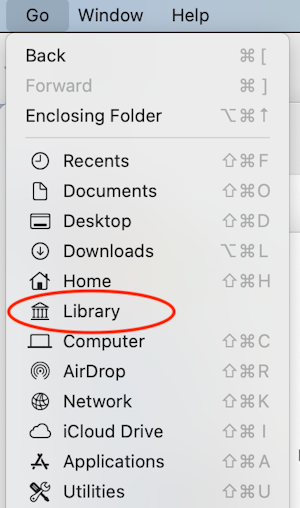 How to access the Mac Library folder