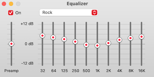 Mac equalizer