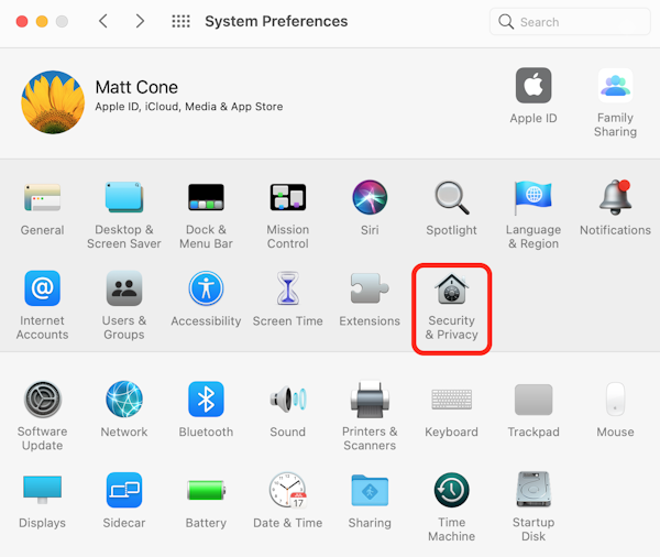 Mac system preferences