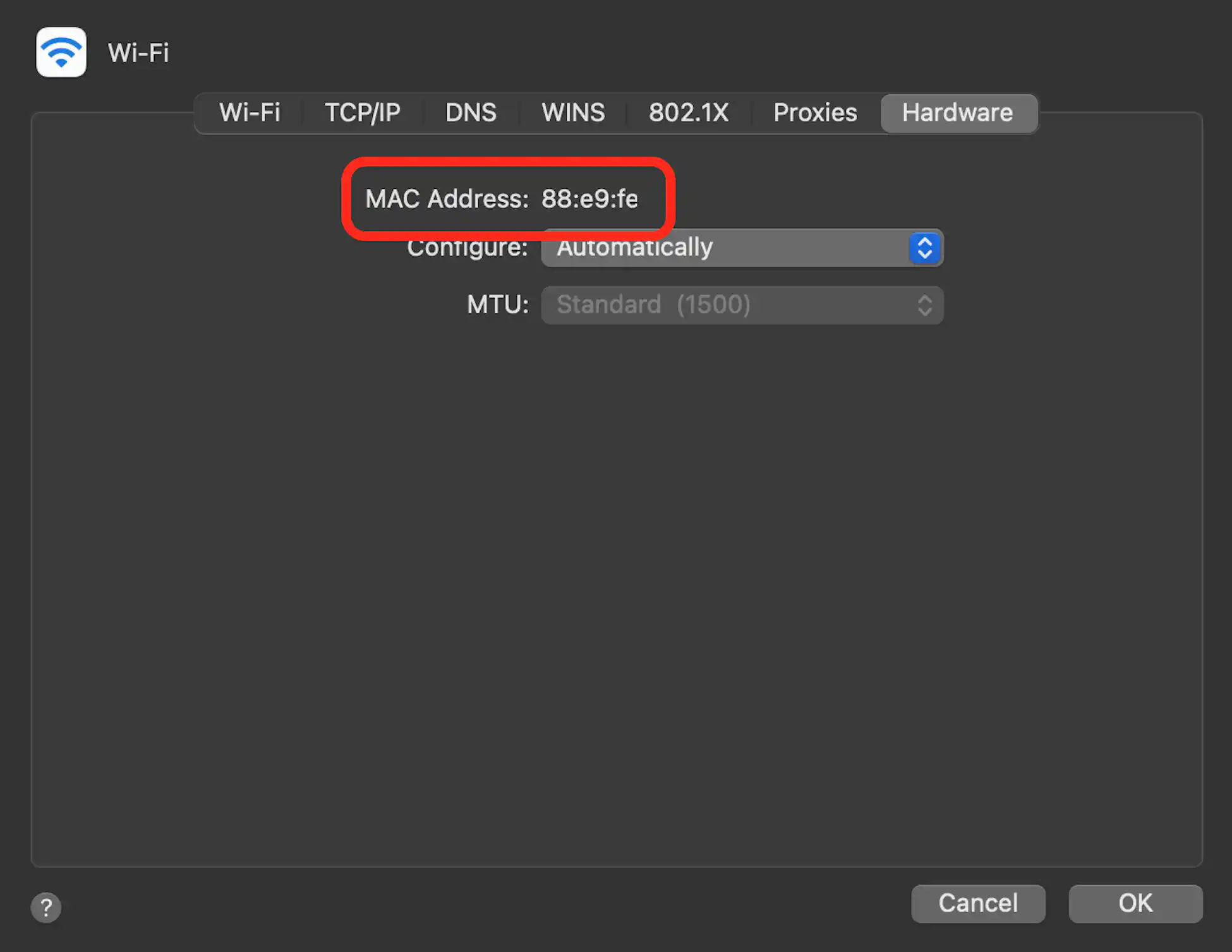 mac address assignments