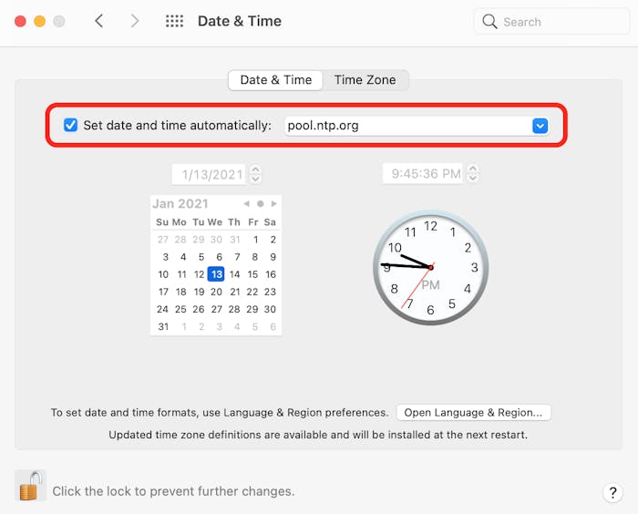 Synchronize your Mac's Clock with a Time Server Macinstruct