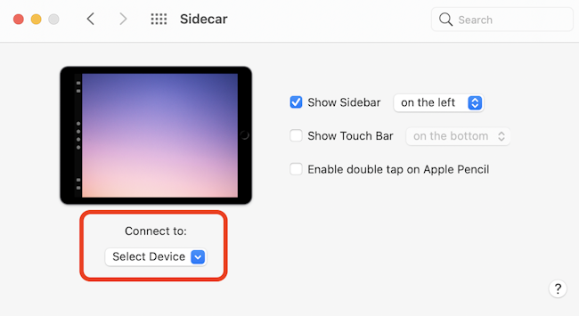 Using Sidecar for iPad as a second monitor