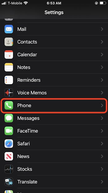 how to unblock calls on iphone 6