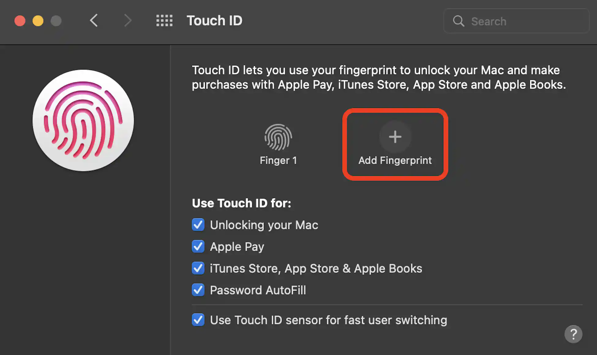 How to Add Another Fingerprint to Touch ID on Your Mac | Macinstruct