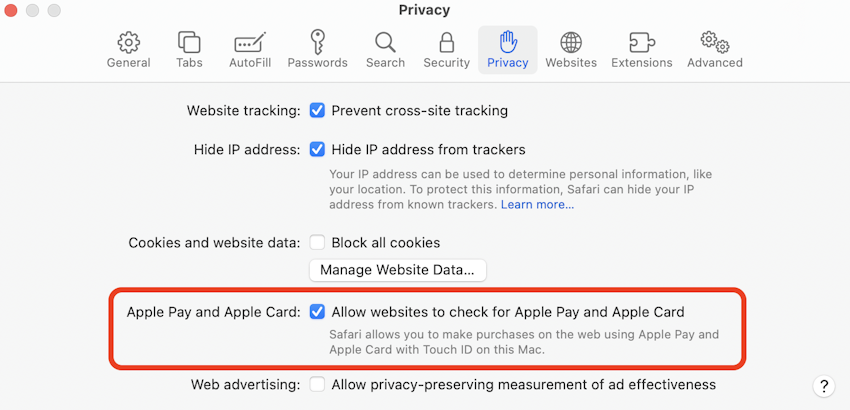 safari enable apple pay Enabling Apple Pay in Safari for Mac