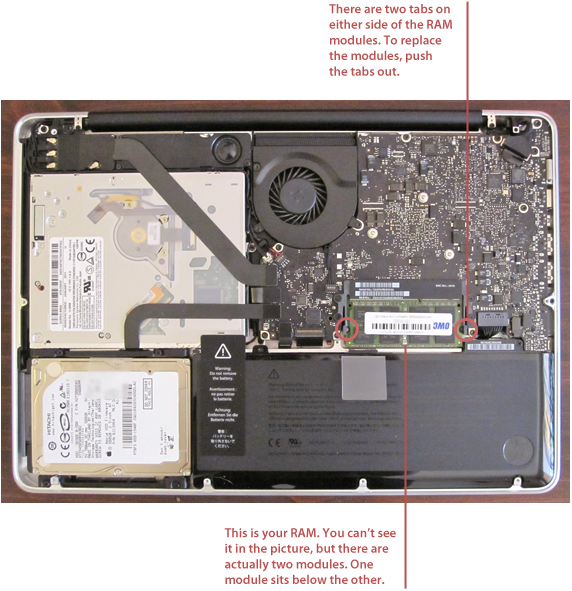 Inside a MacBook Pro