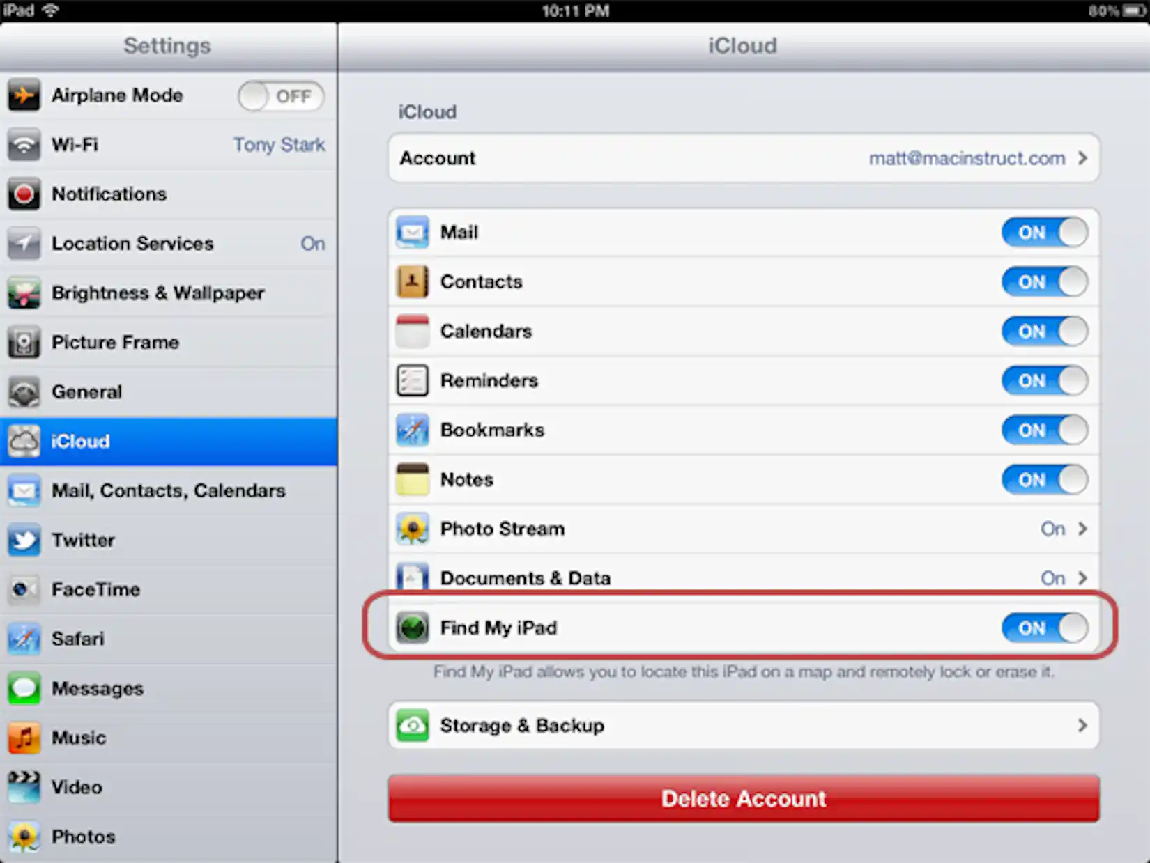 How to Enable Find My iPad Macinstruct