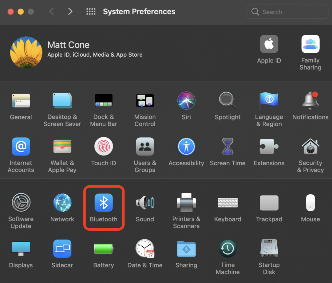 Add Bluetooth menu to Mac’s menu bar