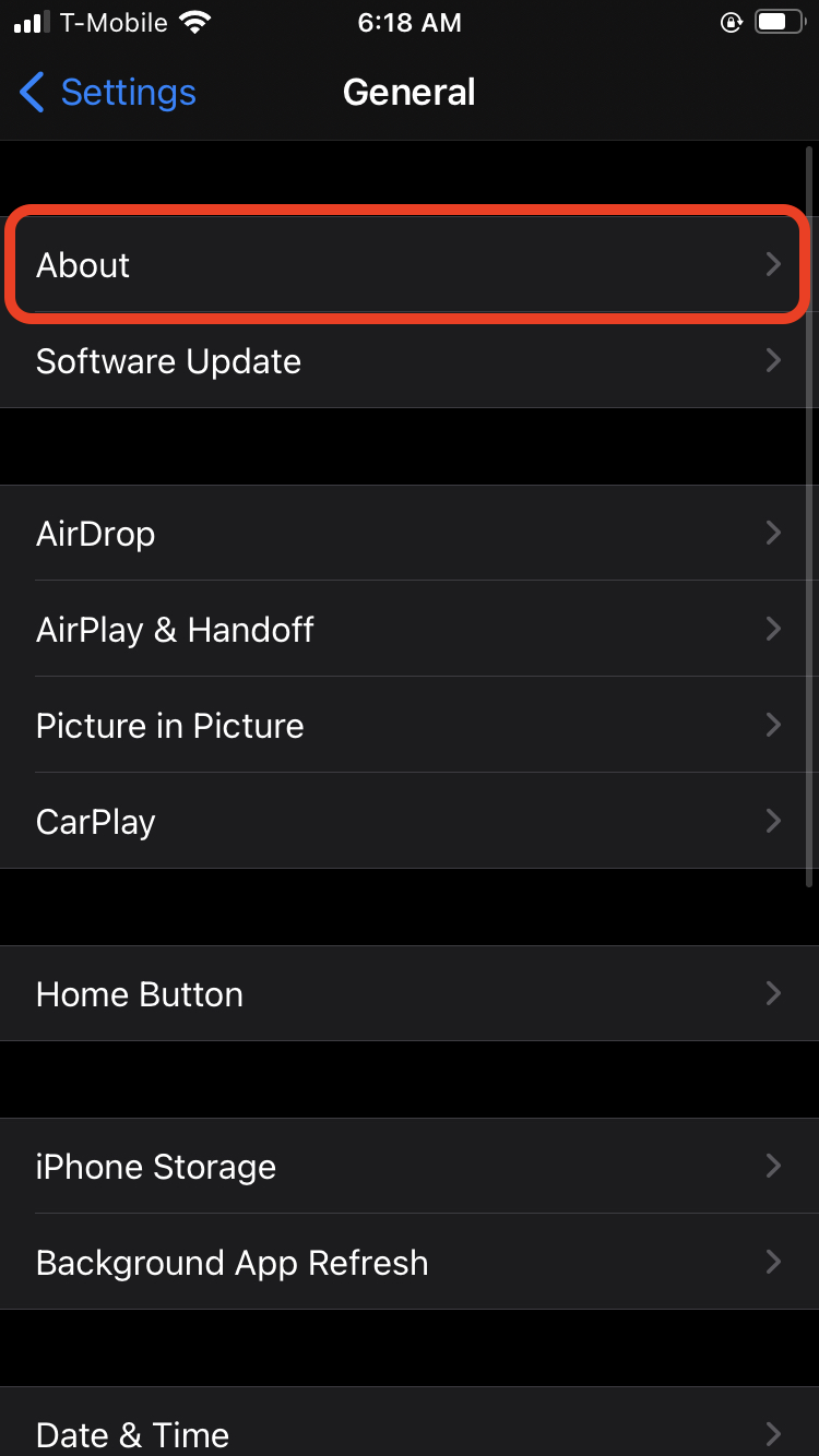 Change the name of iPhone