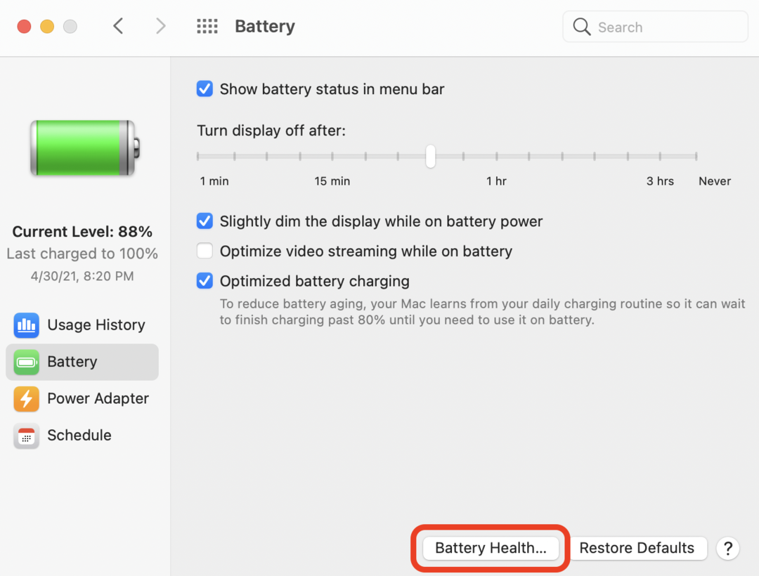 Check your MacBook’s battery health