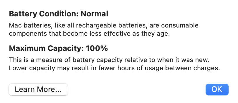 Check your MacBook’s battery health
