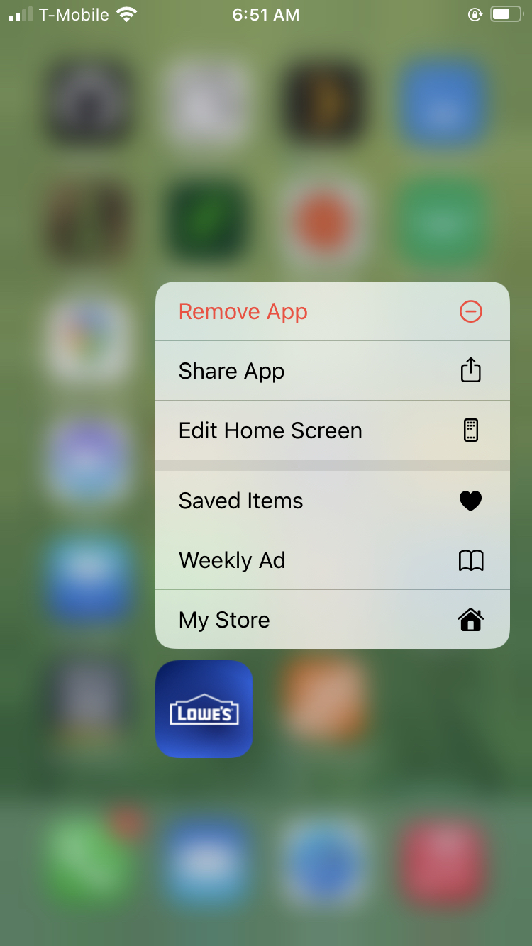 Delete iPhone application