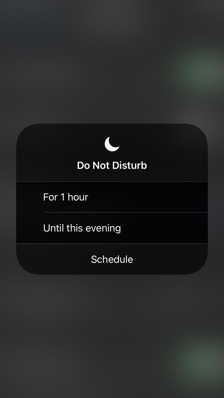 Turn on Do Not Disturb on iPhone
