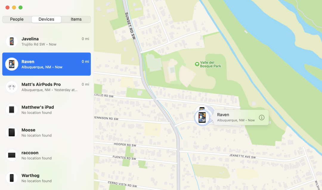 Find My iPad location on a map