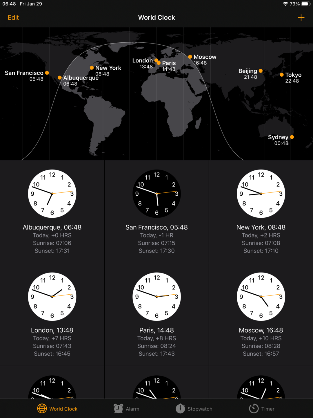iPad on military time